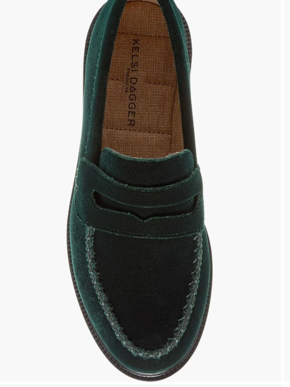 Penny Loafer Velvet Green Size 9 Sold Out Kelsi Dagger Brooklyn